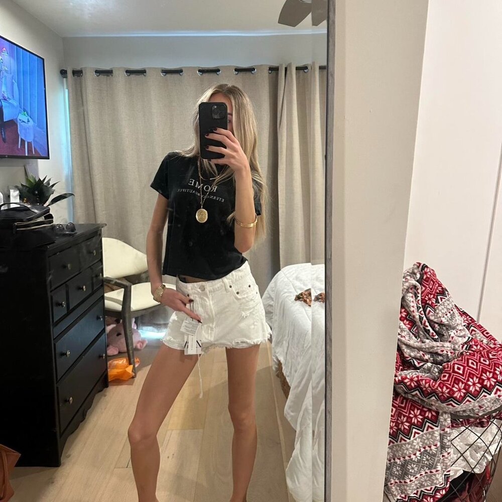 Zara Women's White Shorts